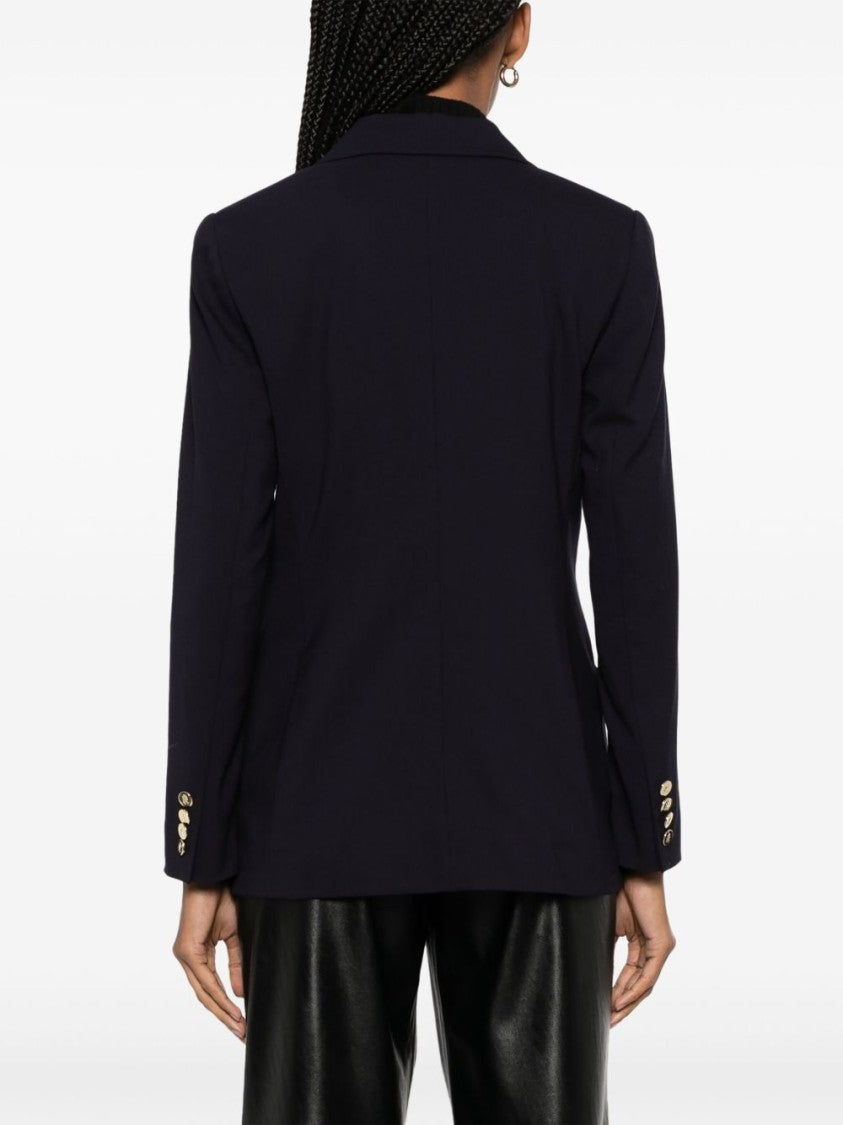 Lauren Ralph Lauren Double-Breasted Navy Blue Blazer