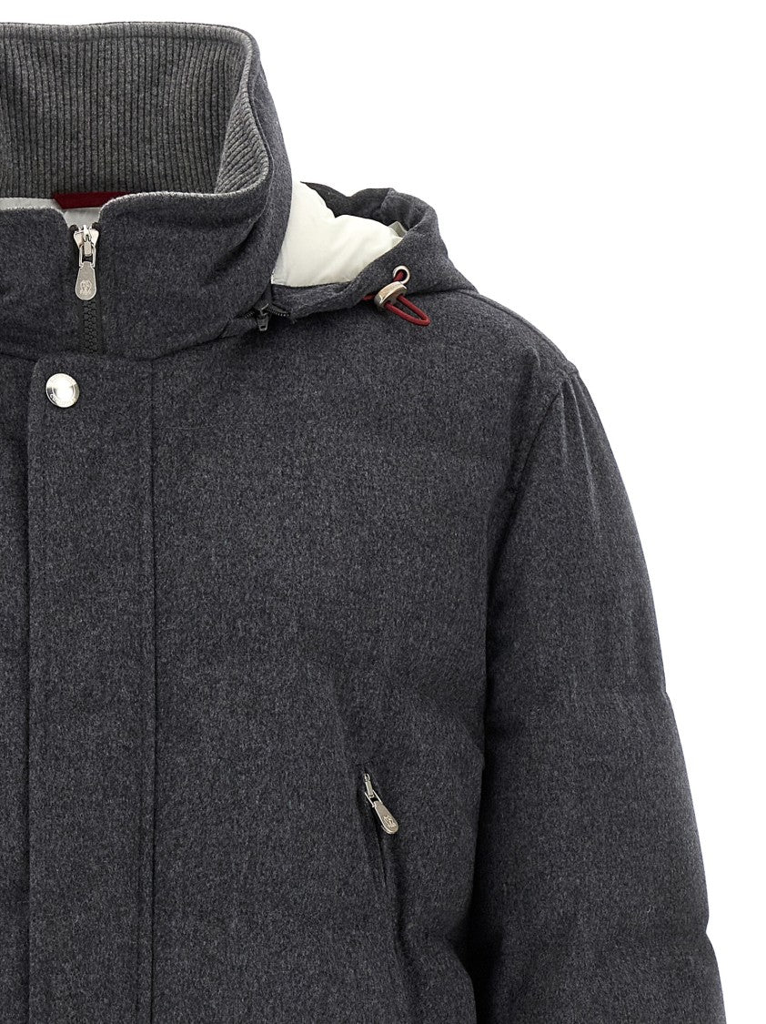 Brunello Cucinelli Flannel Down Jacket