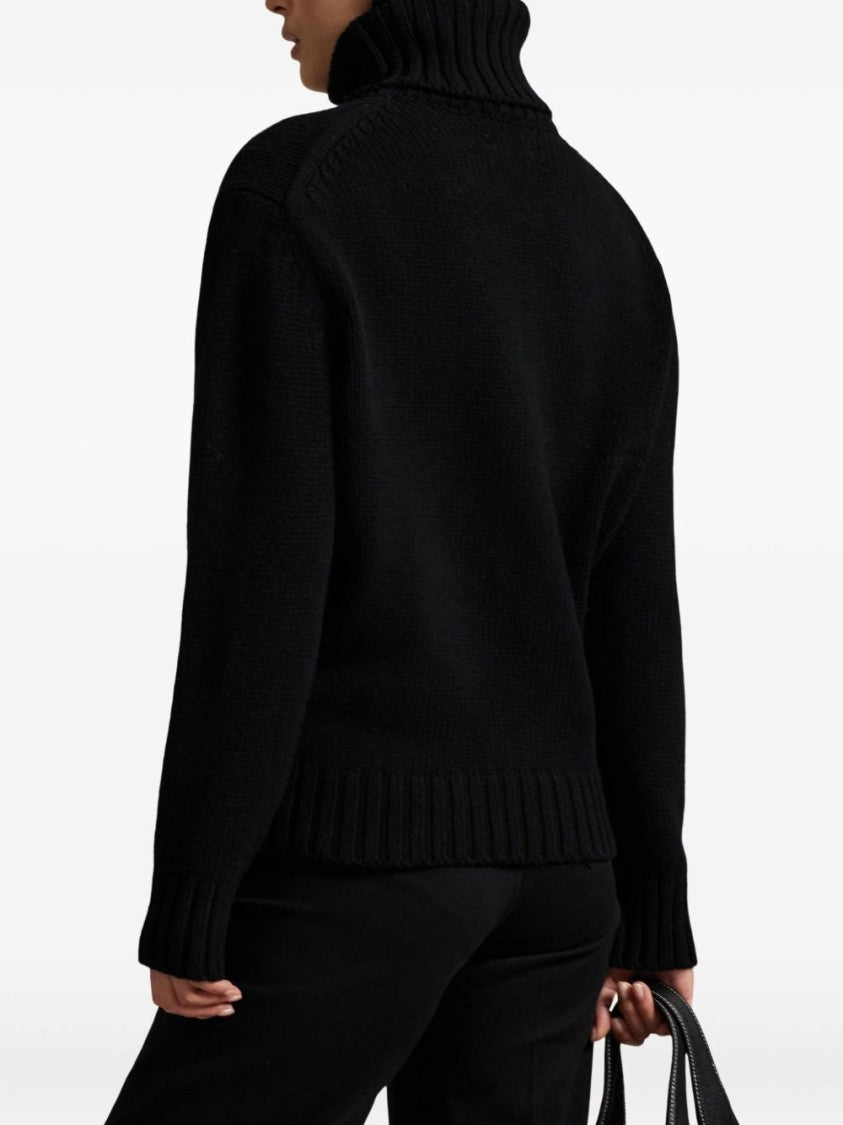 Polo Ralph Lauren Contrasting Graphic Wool Turtleneck Sweater
