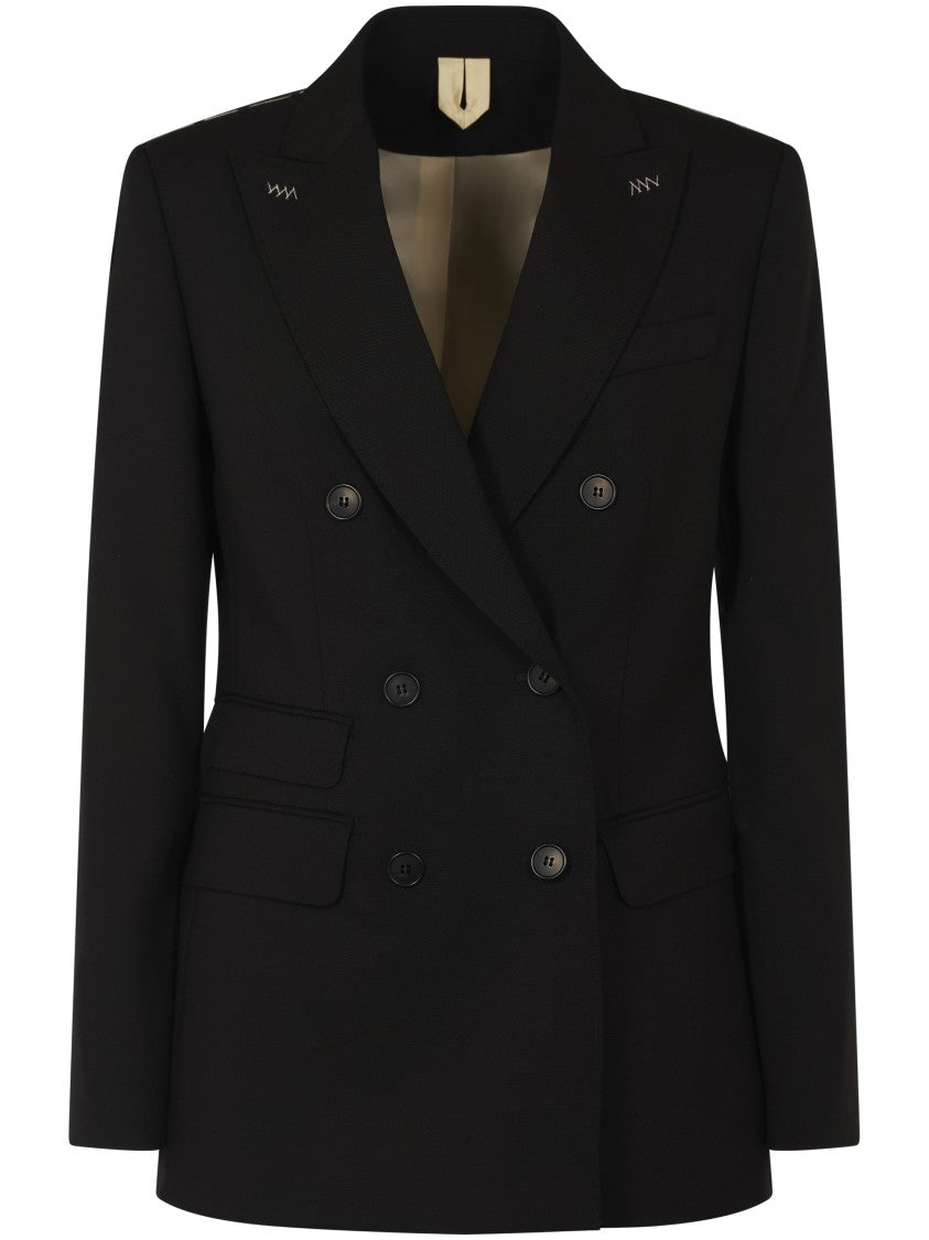 Max Mara Tailored Black Jacket With Double-Breasted Design