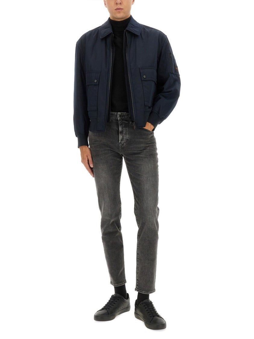 Boss Bomber Jacket With Removable Lining