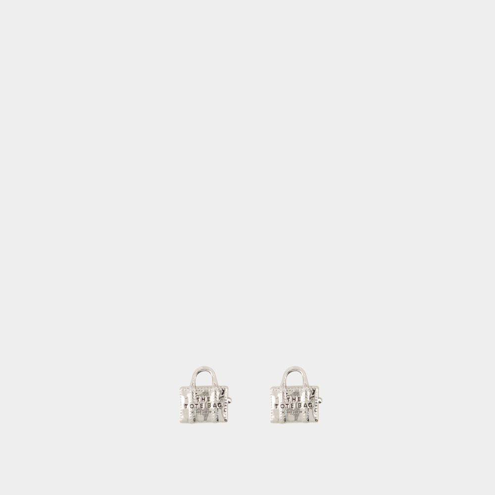 Marc Jacobs Tote Bag Earrings - Metal - Silver