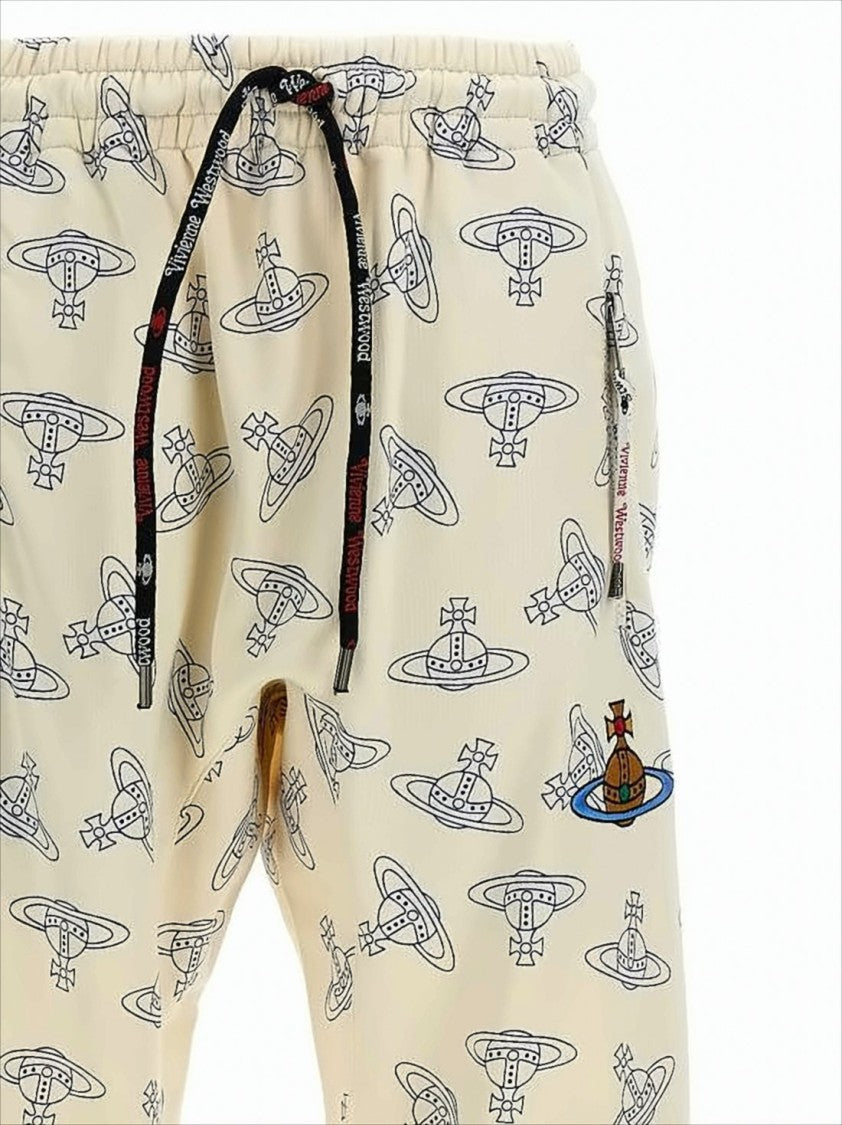 Vivienne Westwood Abstract Pattern Jogger Pants With Elastic Waistband