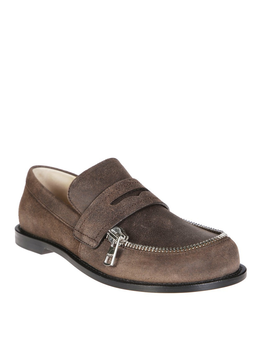 J. W. Anderson Distressed Leather Biker Moccasins