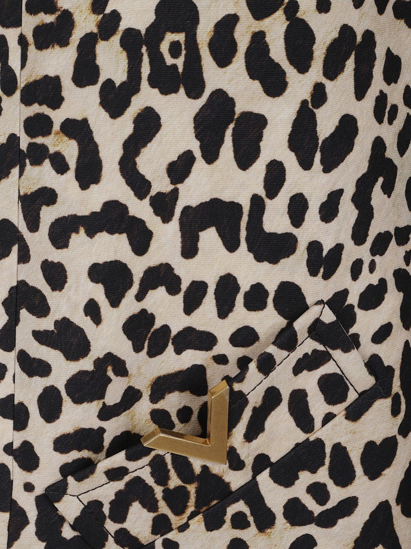 Valentino Garavani Knee-Length Wool And Silk Blend Vest