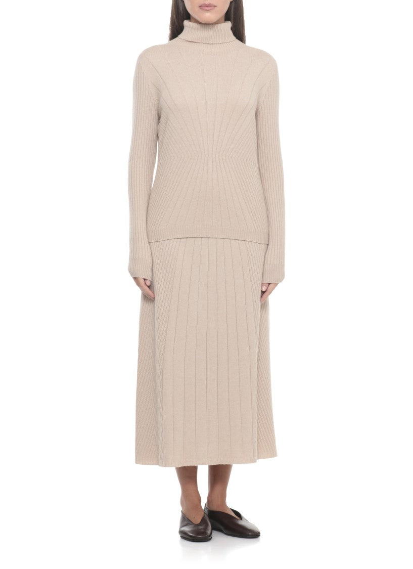 D. Exterior Beige Cashmere Blend Sweater