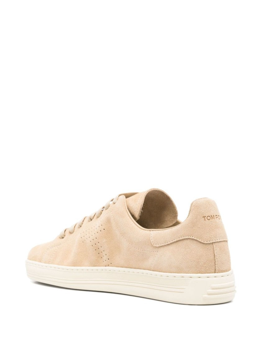 Tom Ford Sand Beige Suede Sneakers