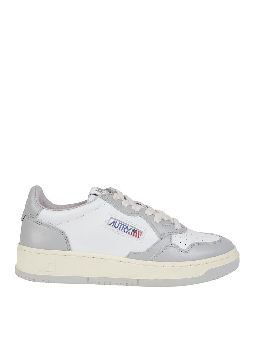 Autry Low-Top Sneakers With Textured Leather