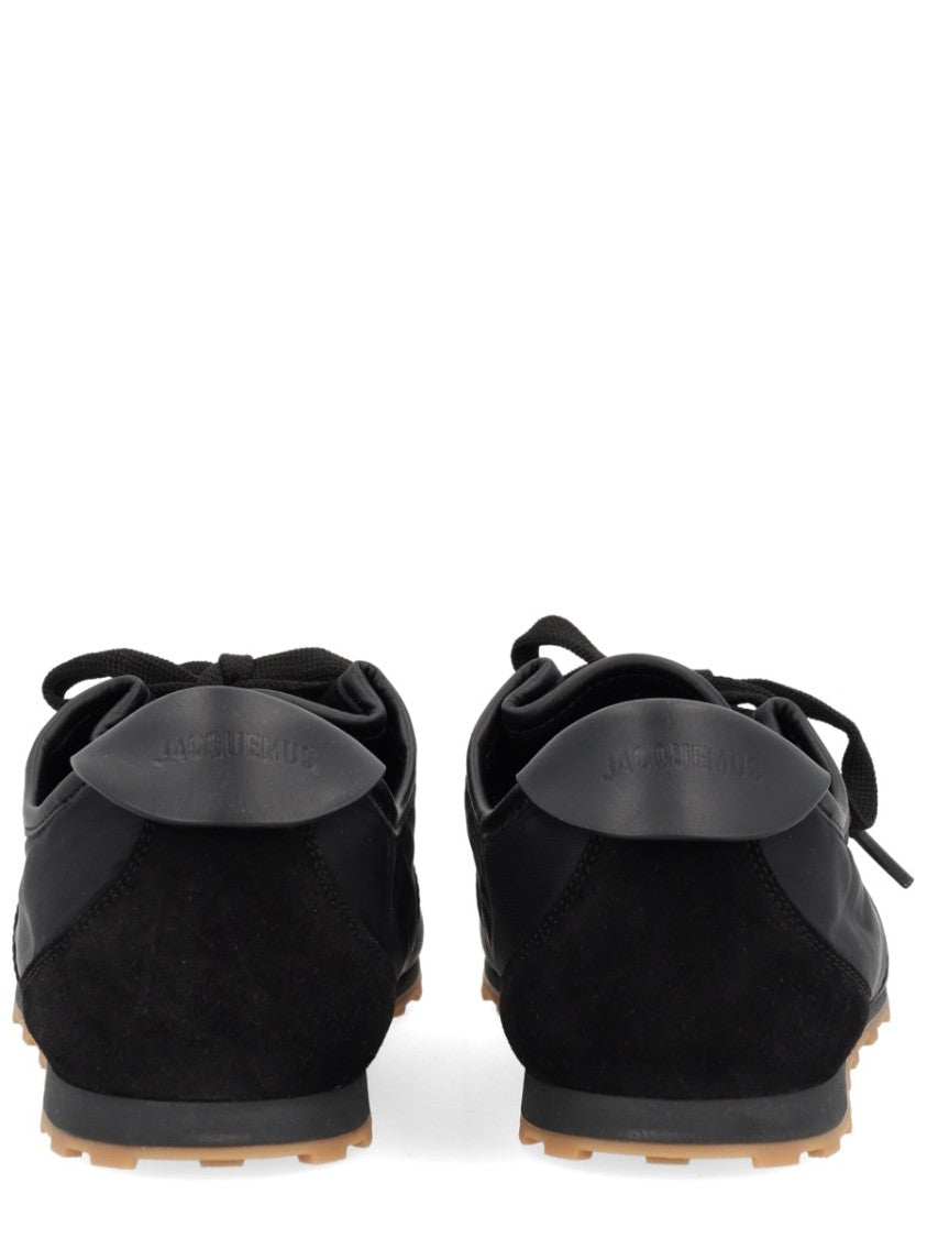 Jacquemus Smooth Suede-Textured Sneakers With Contrasting Rubber Sole