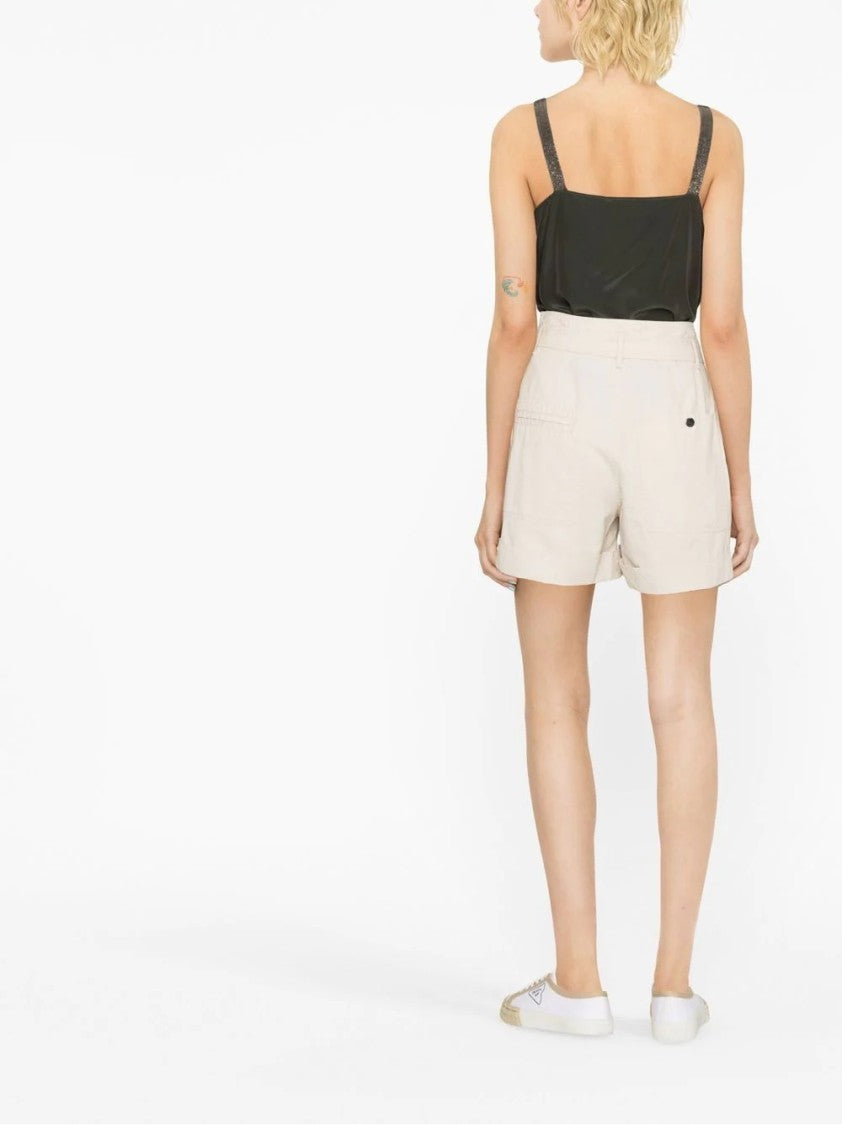 Fabiana Filippi Silk Blend Top With Design And Sparkling Straps
