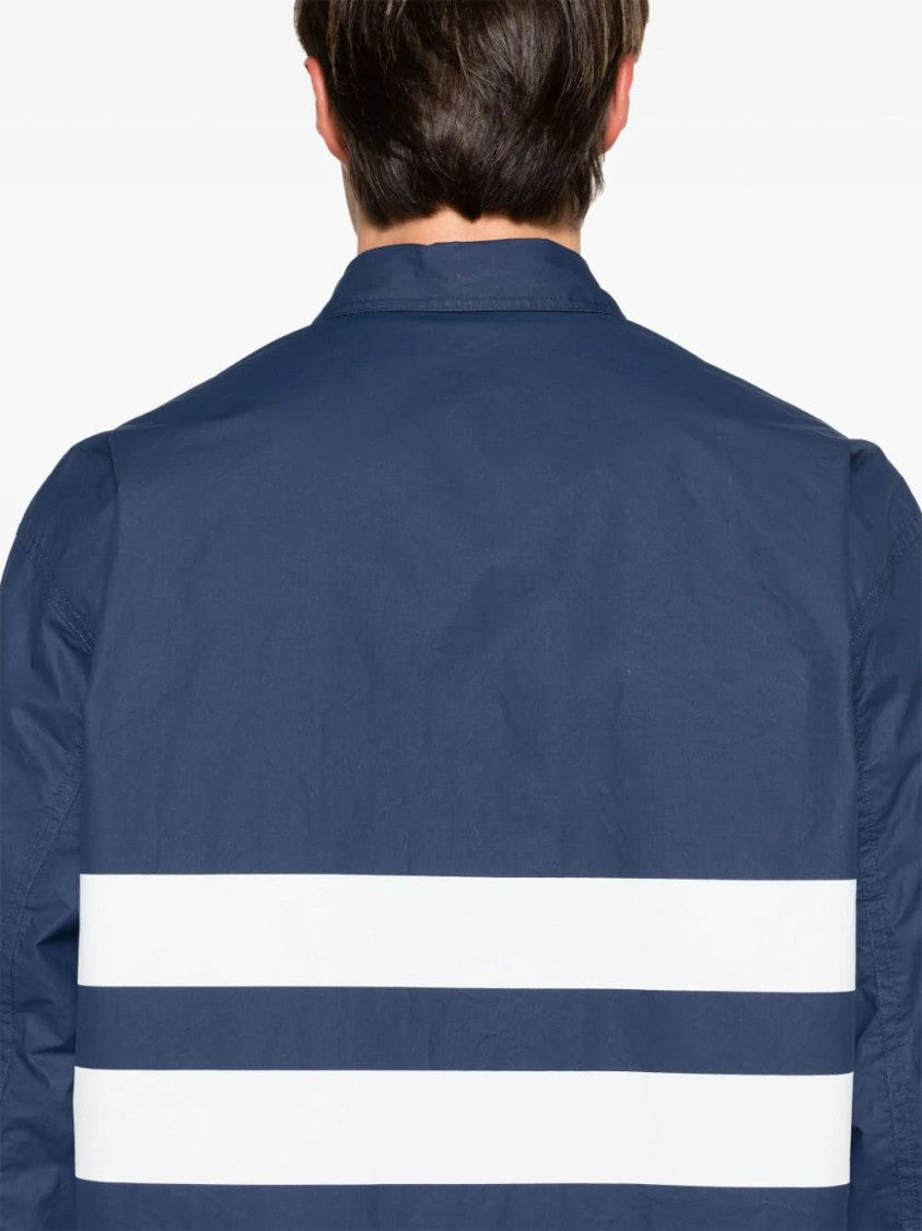 Stone Island Stripe-Detail Shirt Jacket