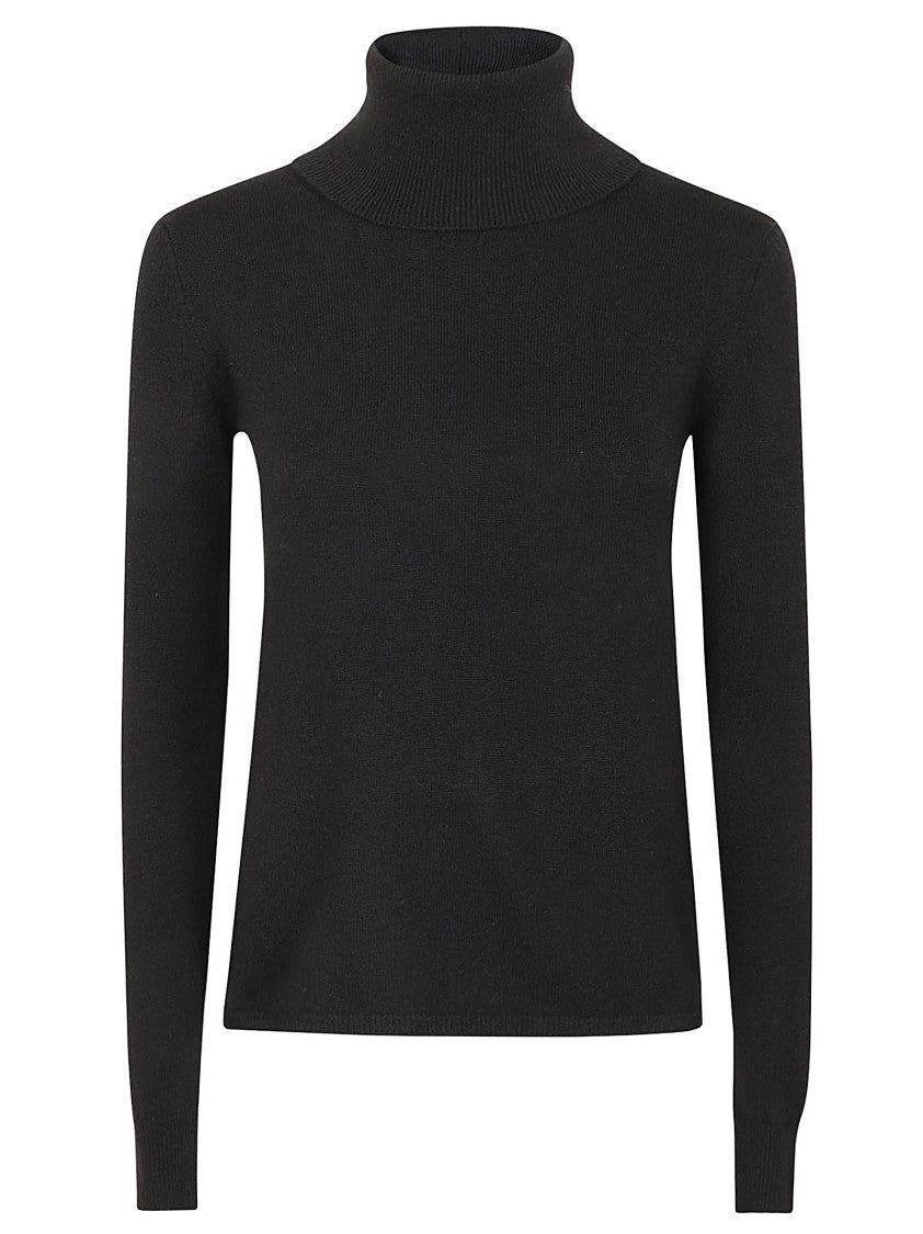 Max Mara Fitted Turtleneck Sweater In Soft Wool