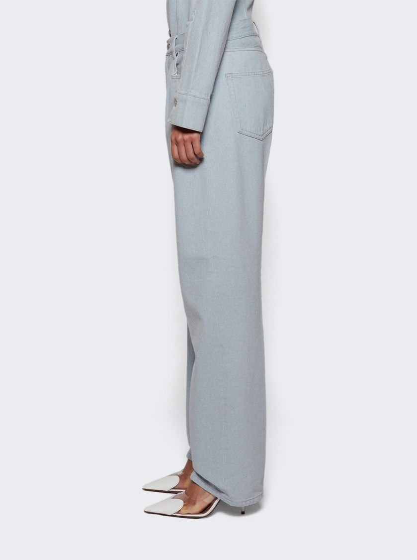 Victoria Beckham Kick Pocket Boyfriend Jean Light Azul