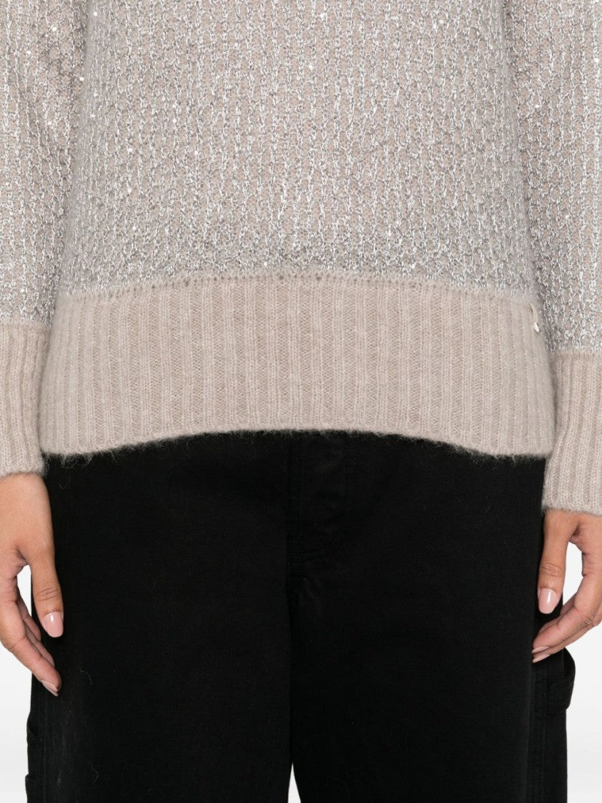 Herno Textured Knit Alpaca Blend Sweater