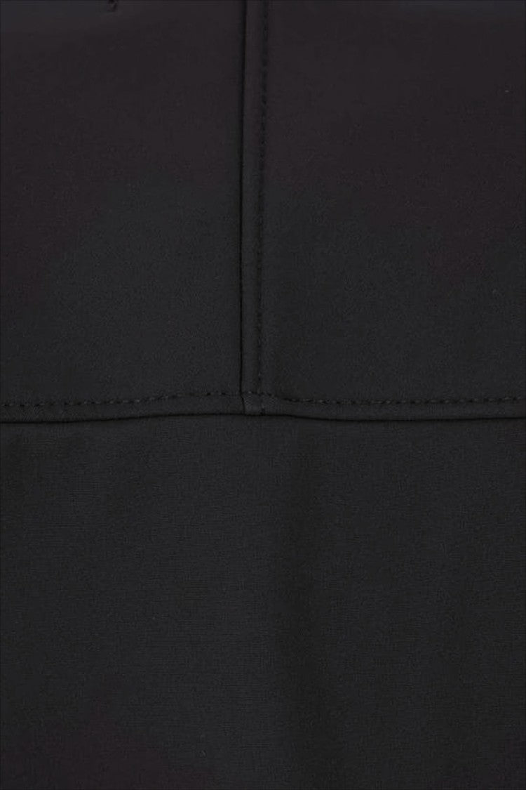 Stone Island Black Jacket With High Collar And Full Zipper