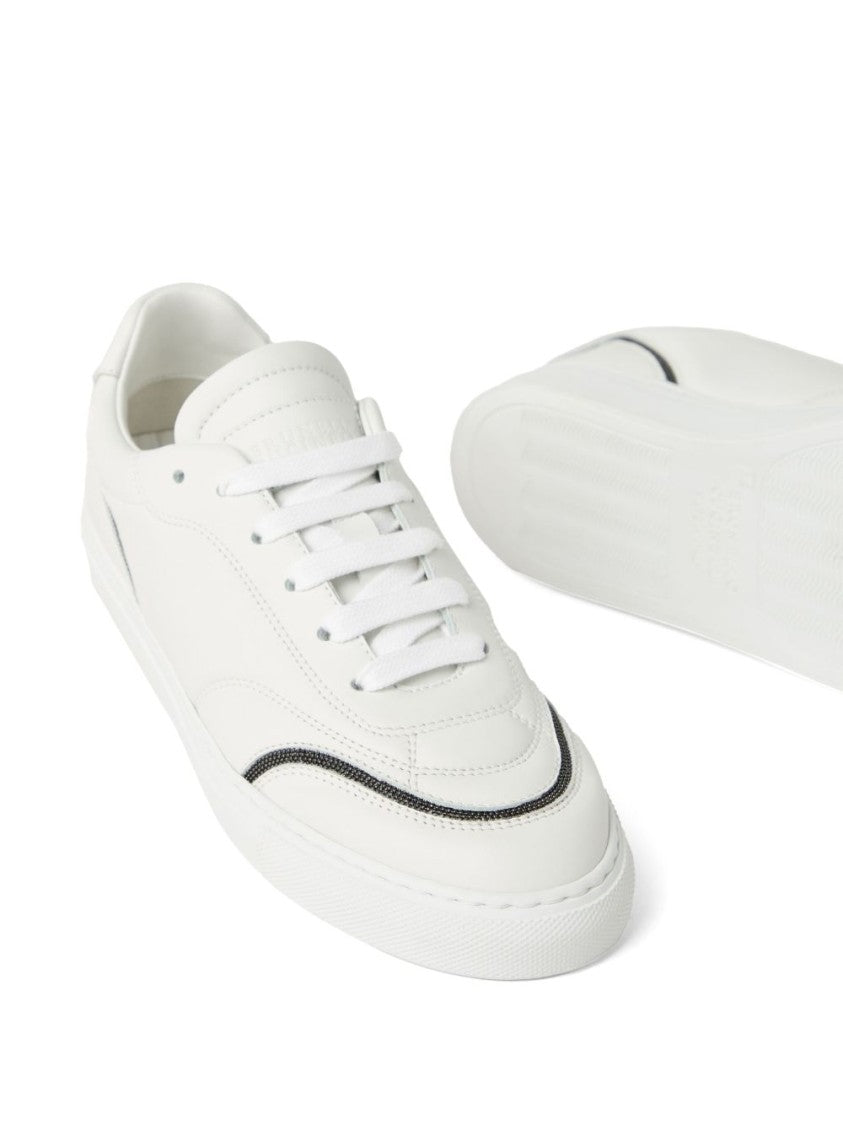 Brunello Cucinelli Monili-Chain Sneakers With Refined Detailing