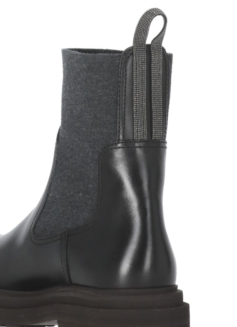 Brunello Cucinelli Precious Loop Chelsea Boots