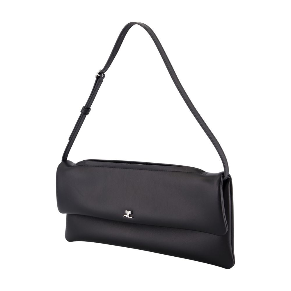 Courrèges Rectangular Leather Cuff Pouch With Adjustable Strap