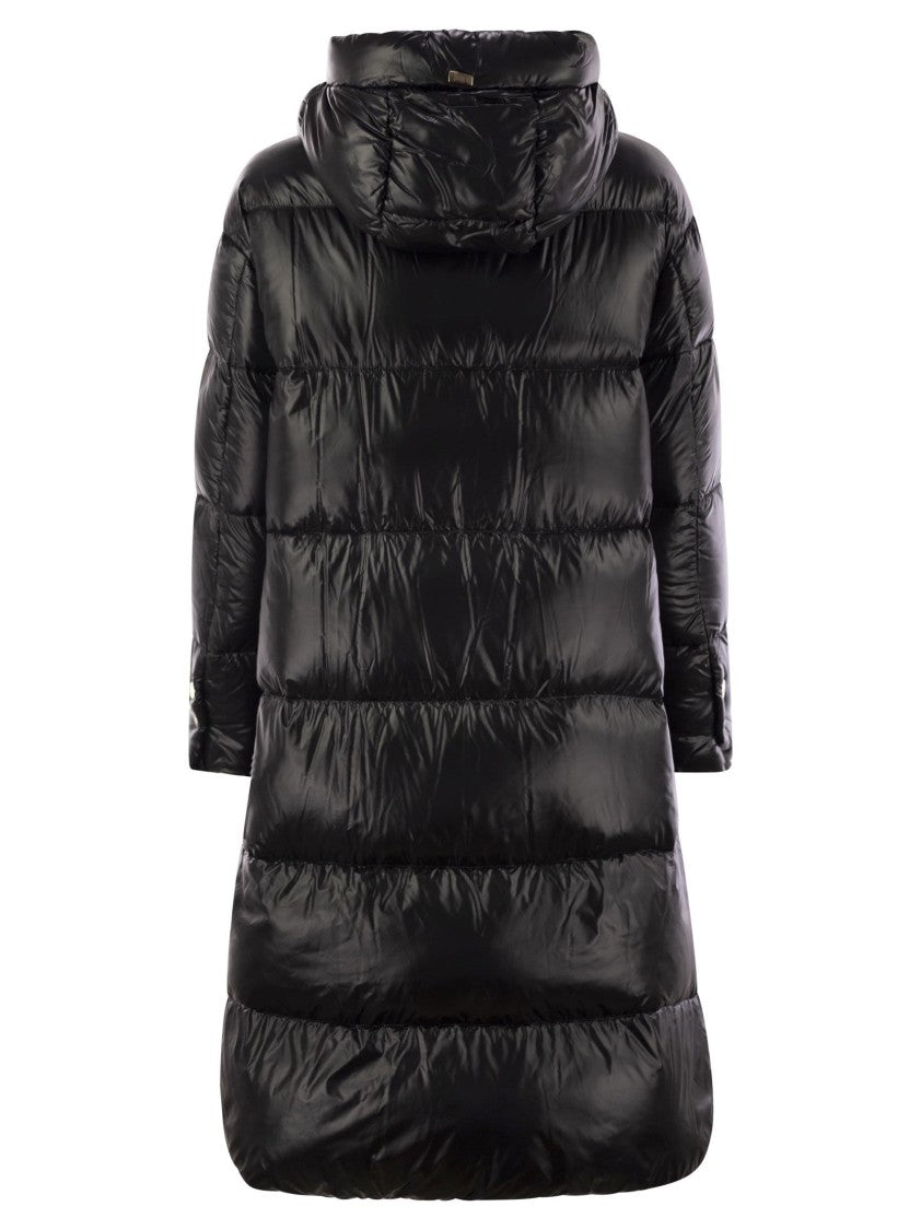 Herno Long Down Jacket With Hood