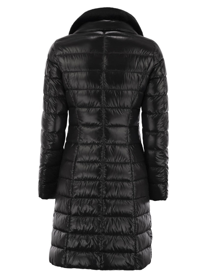 Herno Elisa - Long Down Jacket In Ultralight Nylon