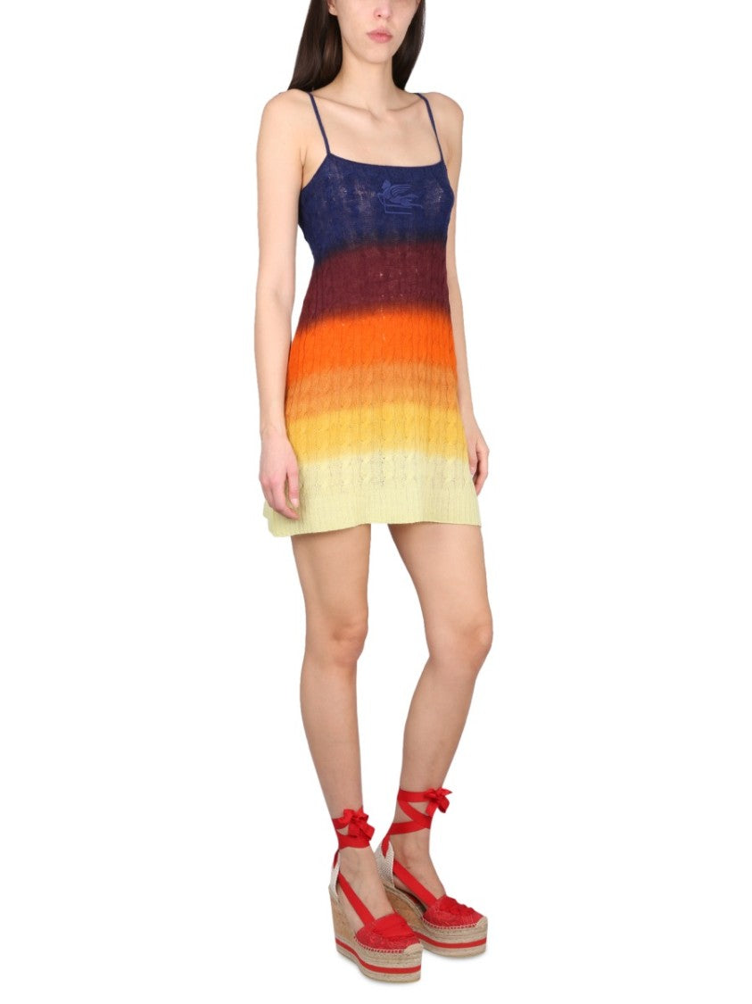 Etro Shaded Wool Mini Dress