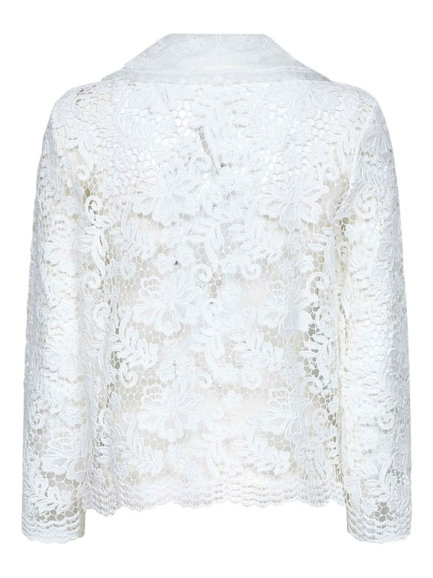 Self-Portrait White Lace Blouse
