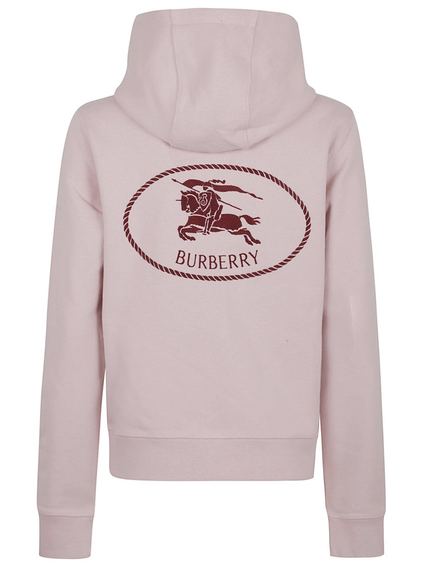 Burberry Light Pink Zip-Up Hoodie