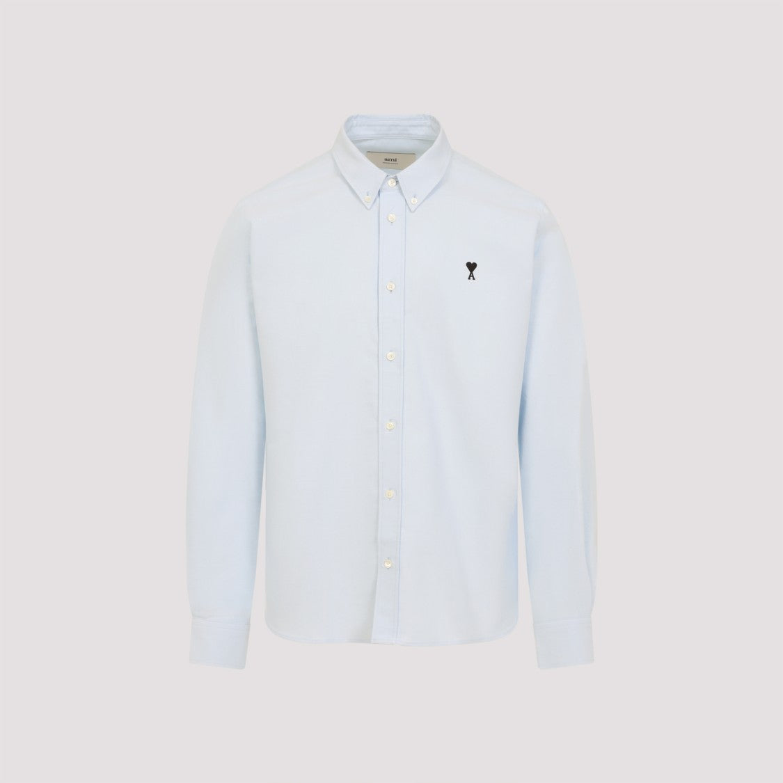 Ami Classic Fit Light Blue Cotton Shirt