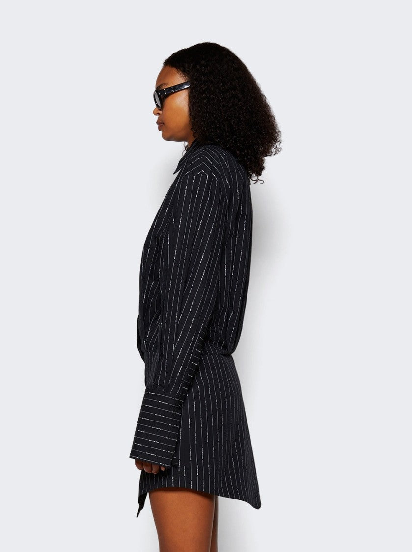 The Attico Sylvie Mini Dress Black And White