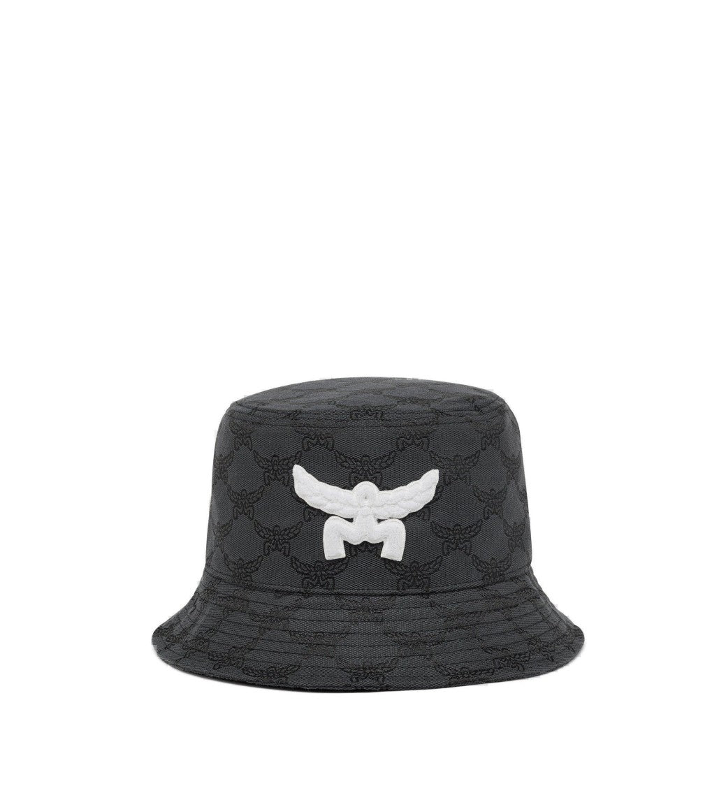 Mcm Jacquard Bucket Hat With Lauretos Monogram