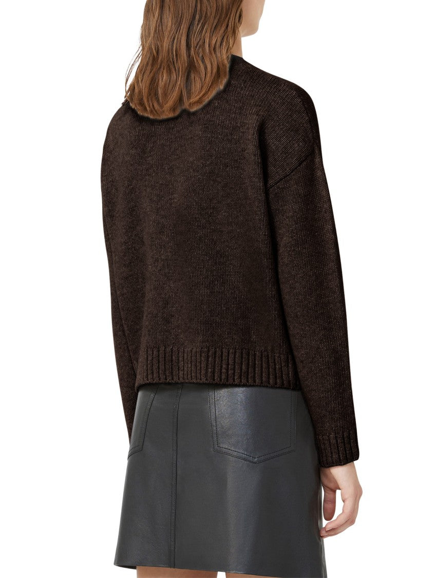 Max Mara Virgin Wool Sweater With Timeless Knit Pattern