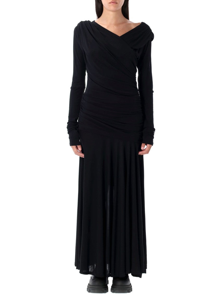 Ganni Ls Sleeve Dress