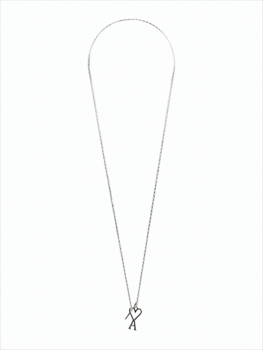 Ami Delicate Silver Necklace With Heart