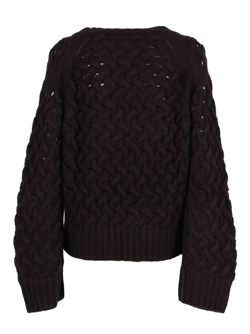 P.A.R.O.S.H. Finely Knit Wool Sweater With Classic Crew Neckline