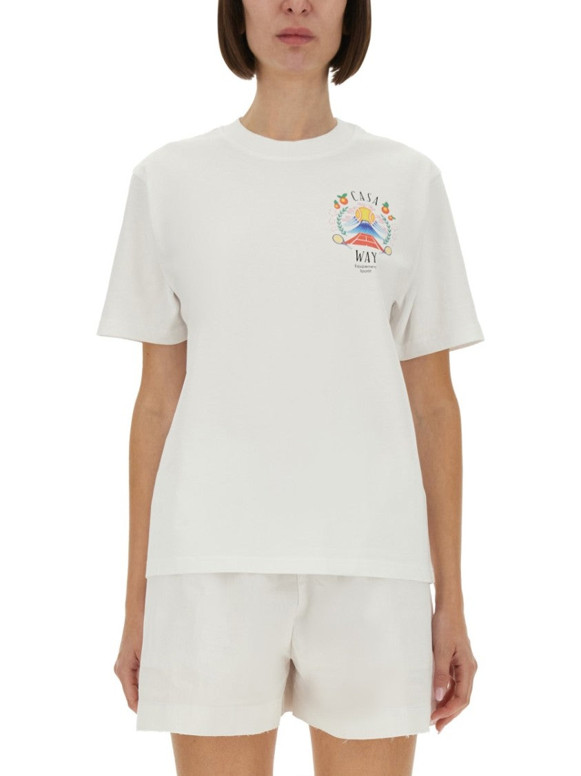 Casablanca Regular Fit Organic Cotton T-Shirt