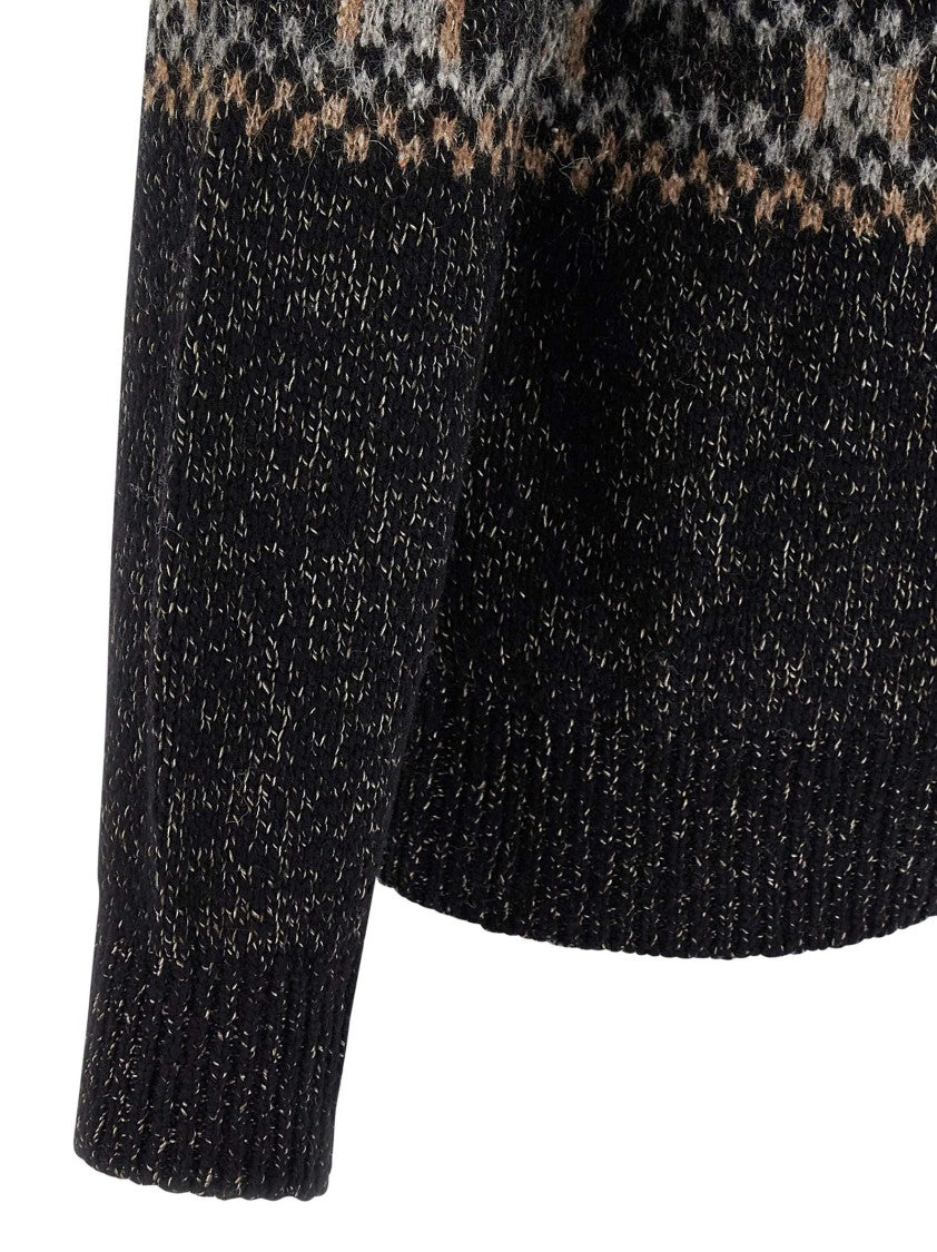 Brunello Cucinelli Geometric Jacquard Cardigan