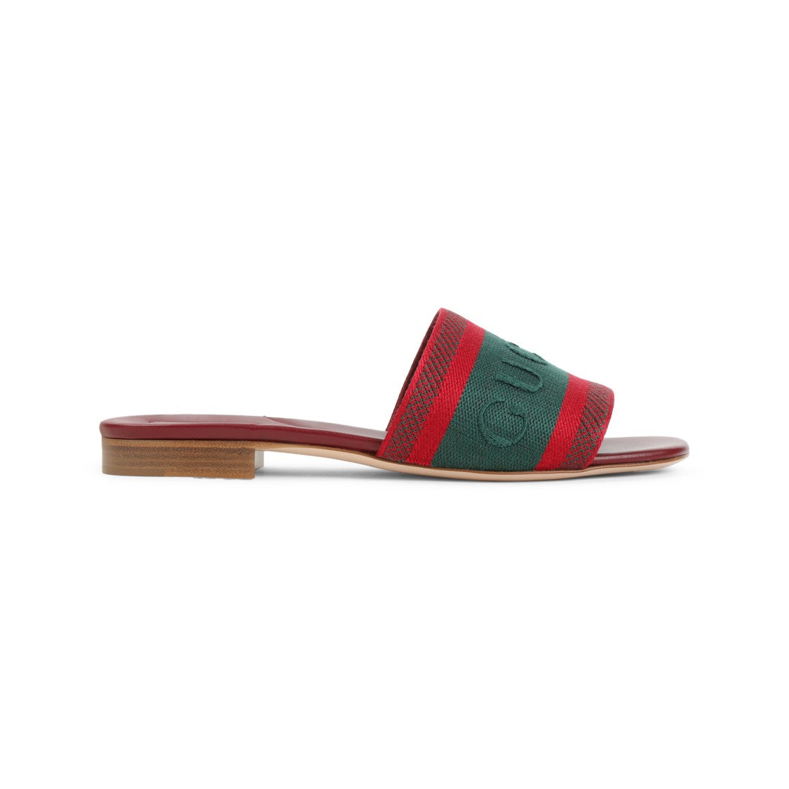 Gucci Open-Toe Red Leather Sandals