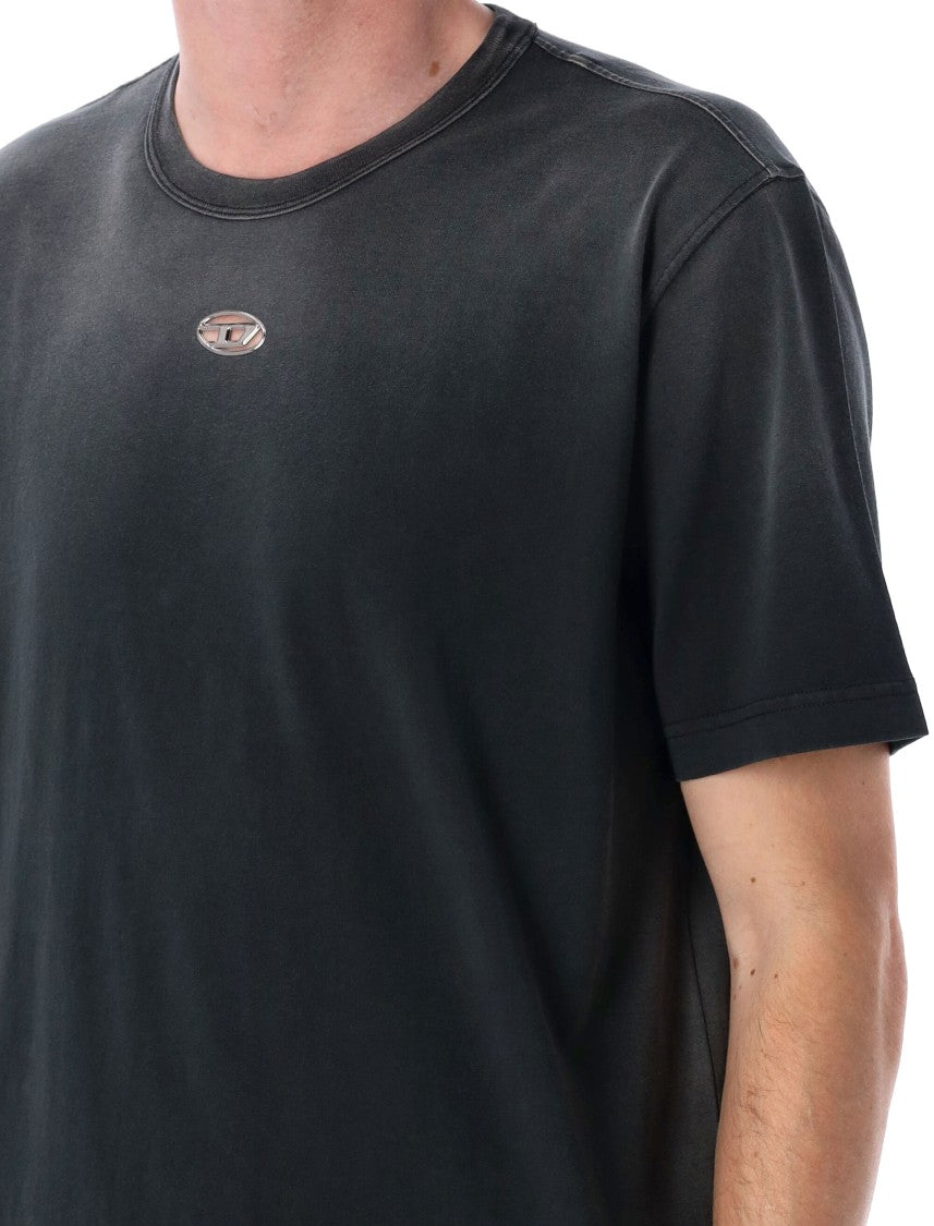 Diesel T-Adjust-T1 Relaxed Fit Black T-Shirt