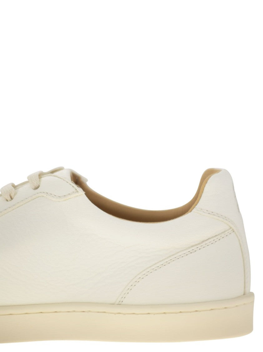 Brunello Cucinelli Deerskin Trainers With Latex Sole