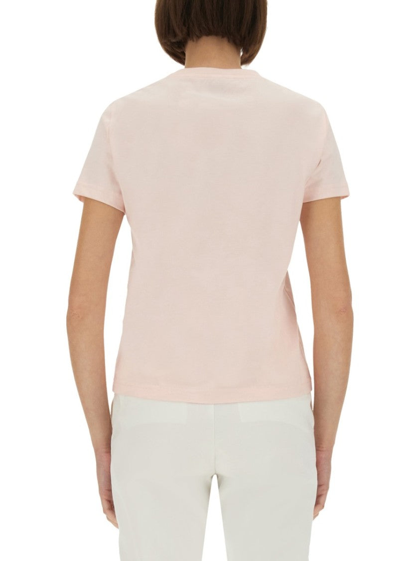 Casablanca Graphic Print Fitted T-Shirt With Crew Neckline