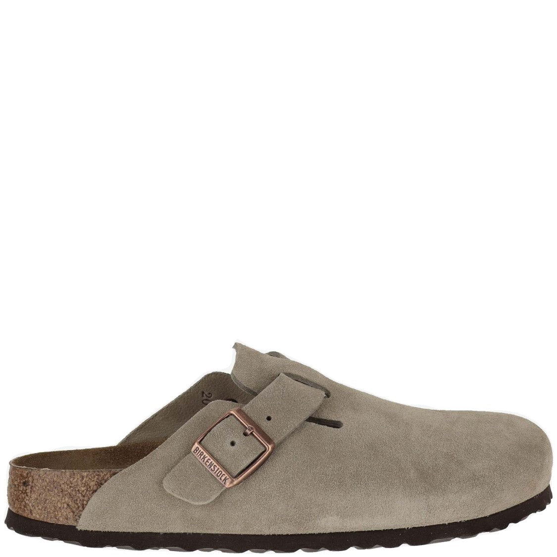 Birkenstock Boston Suede And Cork Sabot