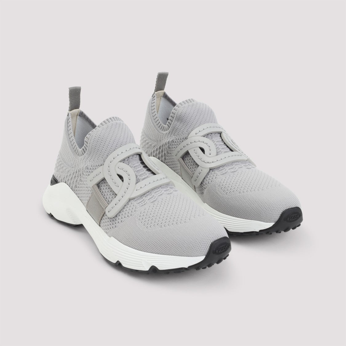 Tod's Breathable Grey Sneakers With Supportive Rubber Sole