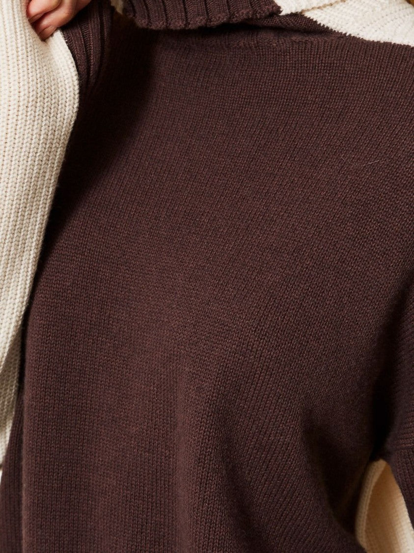 Twin-Set Relaxed Fit Color-Block Sweater