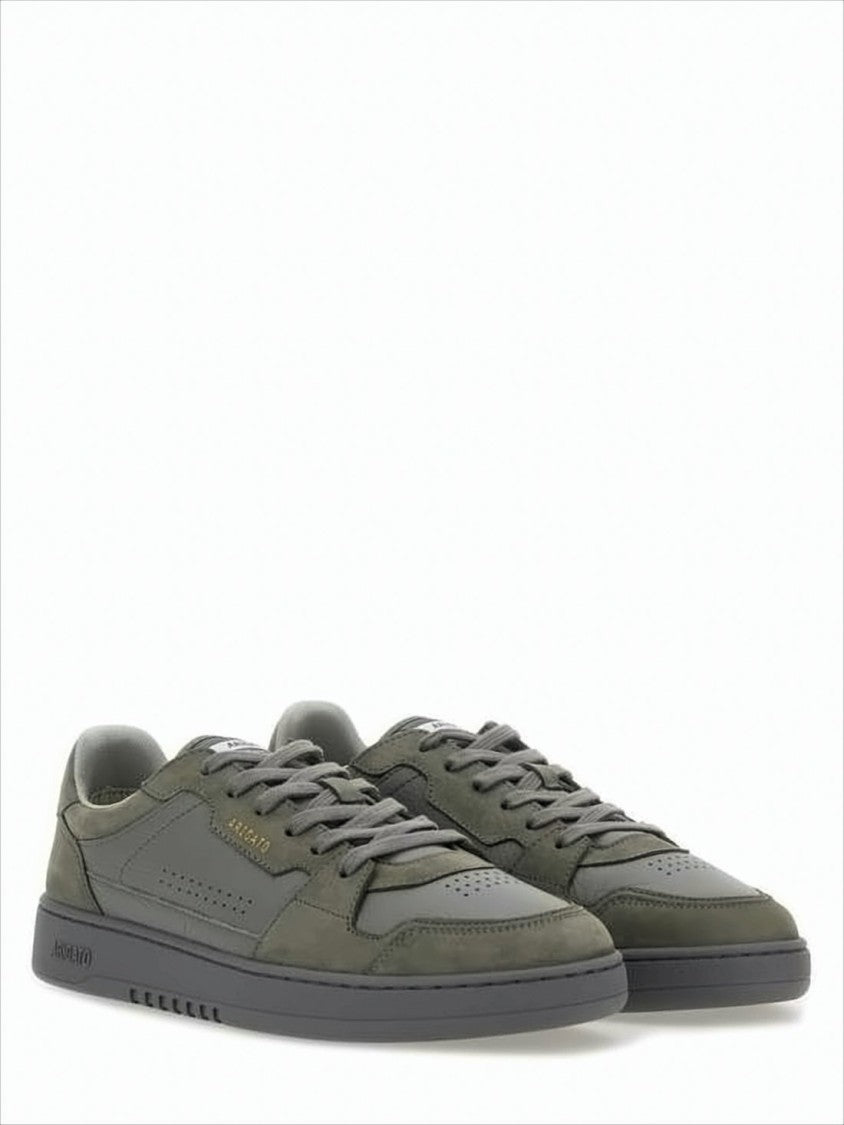 Axel Arigato Olive Green Leather And Suede Low-Top Sneakers