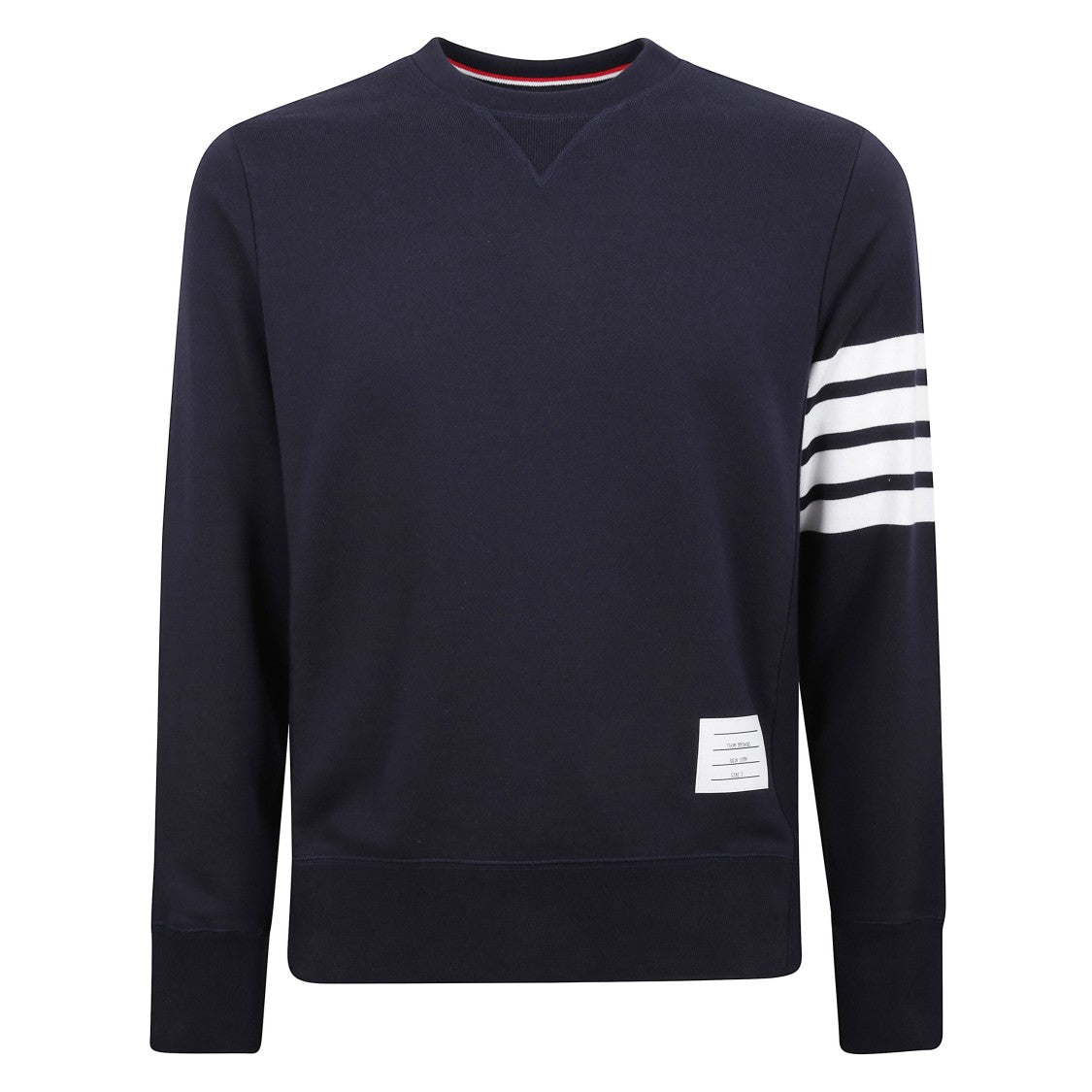 Thom Browne Long-Sleeve 4-Bar Cotton Sweater