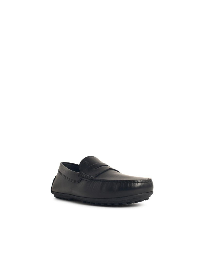 Tod's City Gommino' Black Leather Loafers