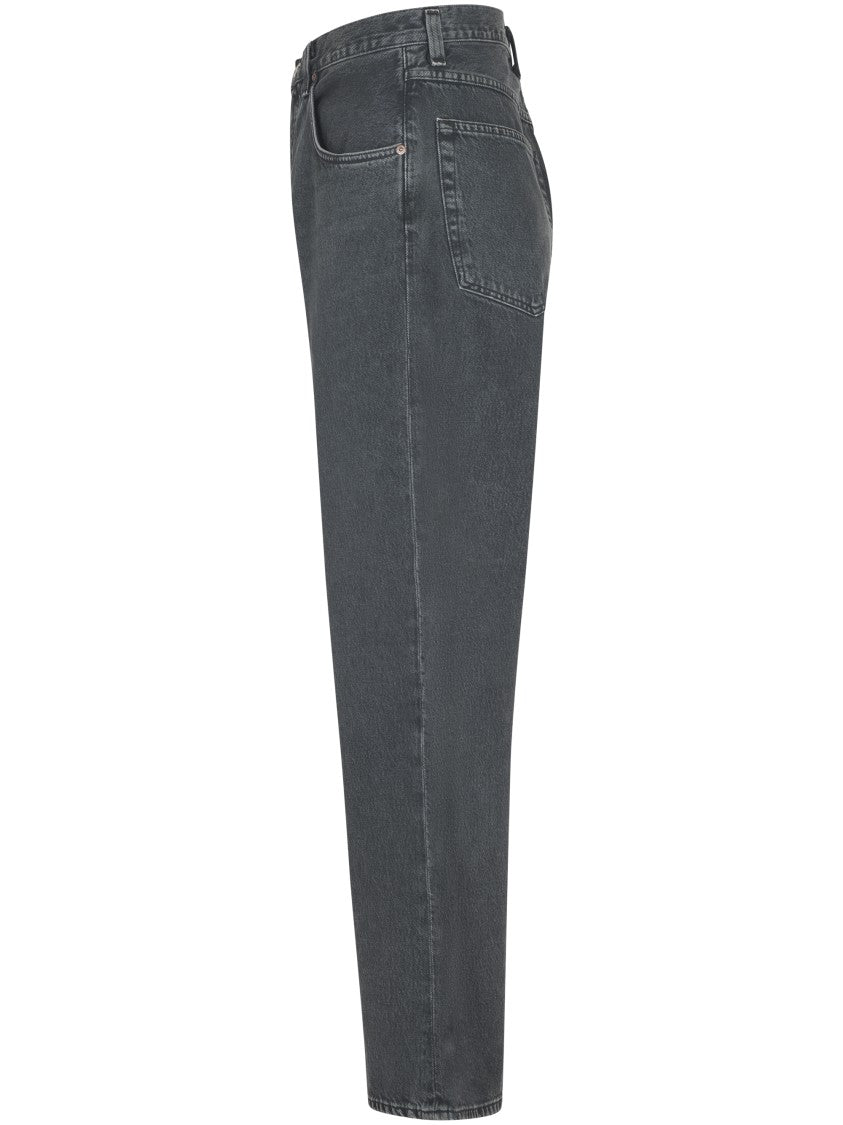 Agolde Wide-Leg Trousers With Vintage Finish