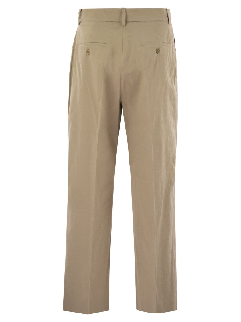 Max Mara Urial - Cotton Satin Crop Trousers