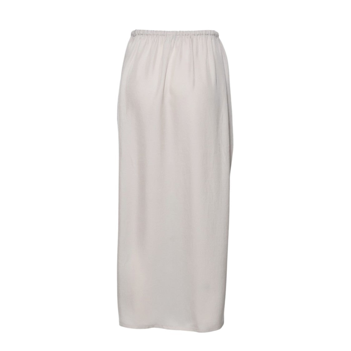 Covert Straight Tube Skirt With Elastic Waistband In Smooth Acetate