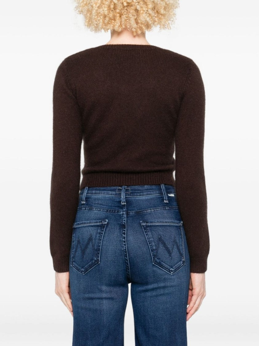 Twin-Set Soft Knit Sweater With Round Neckline